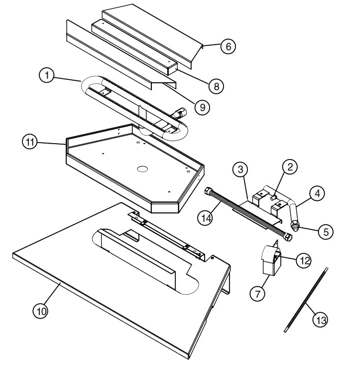 TOWN COUNTRY TC36D Black Diamond Burner Kit - burner desirabled