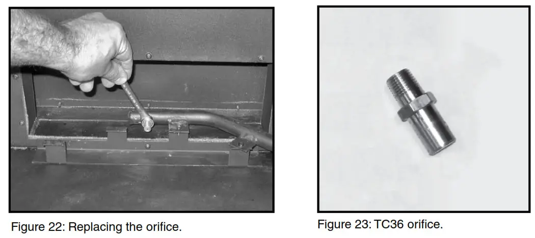 TOWN COUNTRY TC36D Black Diamond Burner Kit - convert