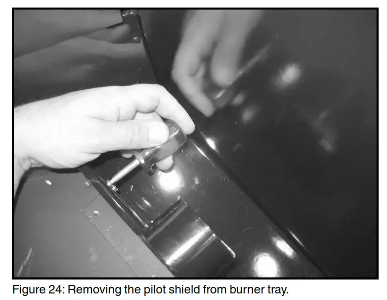 TOWN COUNTRY TC36D Black Diamond Burner Kit - pilot shield