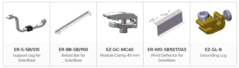 PV-ezRACK-PZ30-M01-14 Solar Base Low Ballasted Flat-Roof-System-fig-2