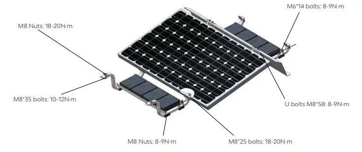 PV-ezRACK-PZ30-M01-14 Solar Base Low Ballasted Flat-Roof-System-fig-5