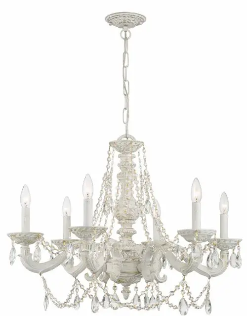 CRYSTORAMA 5026-AW-CL-I Six Light Chandelier