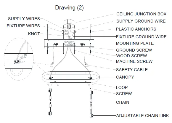 CRYSTORAMA ZUC-A9037-EB-GA Six Light Chandelier fig-2