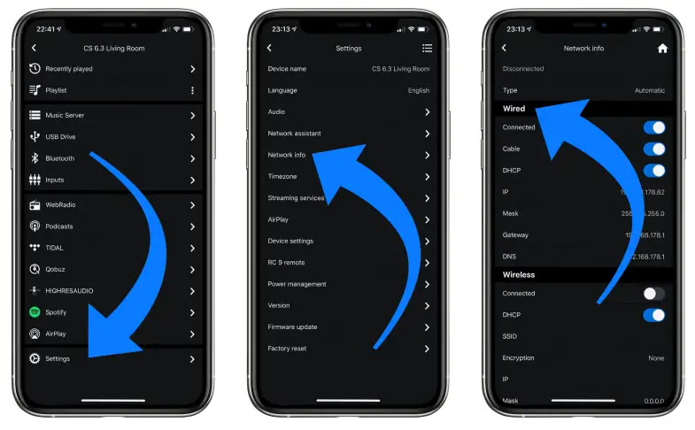 Network installation (LAN, WiFi)