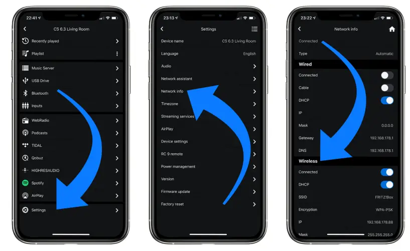 Network installation (LAN, WiFi)