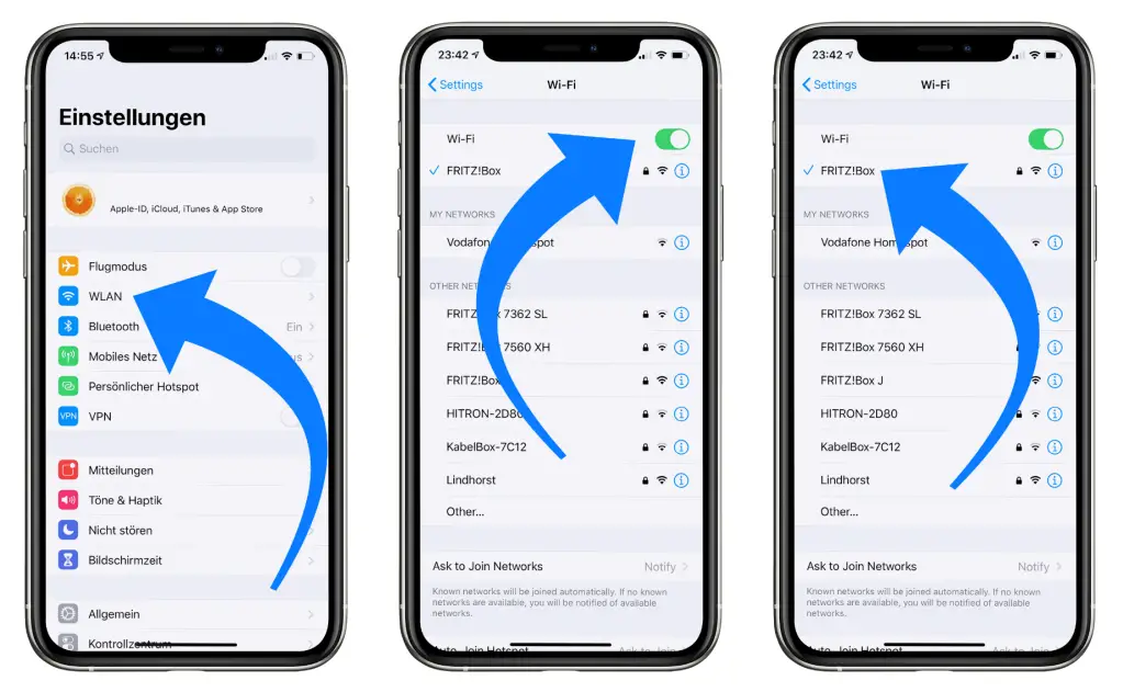Network installation (LAN, WiFi)
