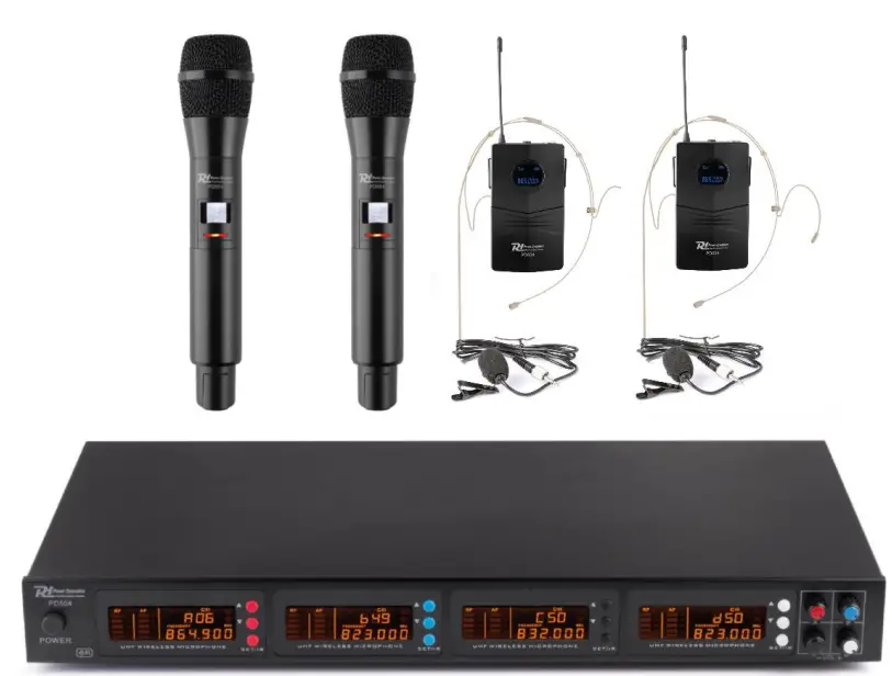 Power Dynamics PD504 Series Wireless UHF Microphone -