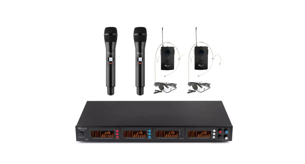 Power Dynamics Pd504-series Wireless Uhf Microphone Instruction Manual