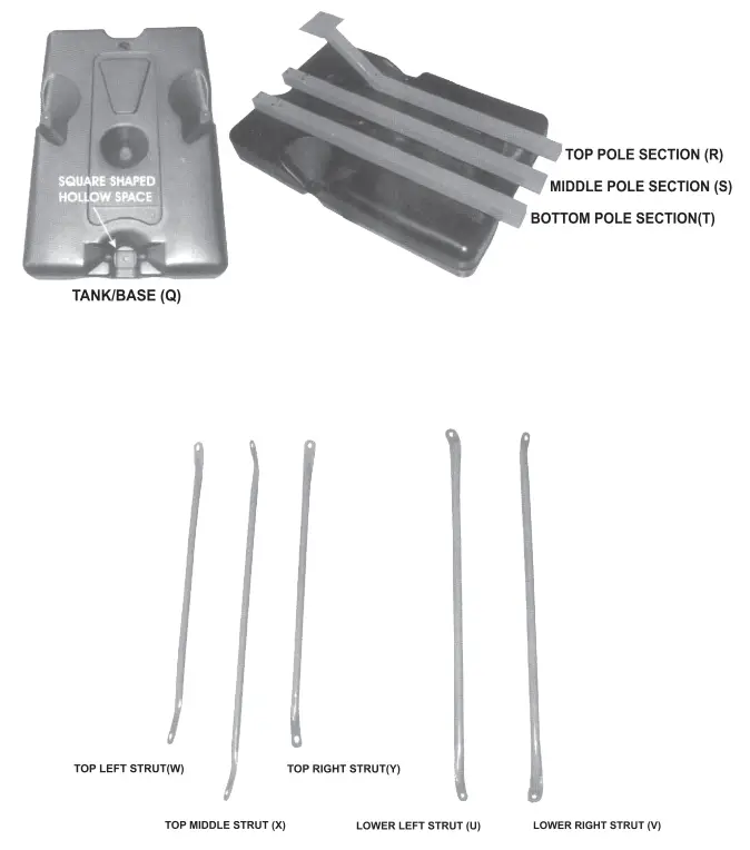 HOMCOM A61 005 Basketball Hoop - Bottom