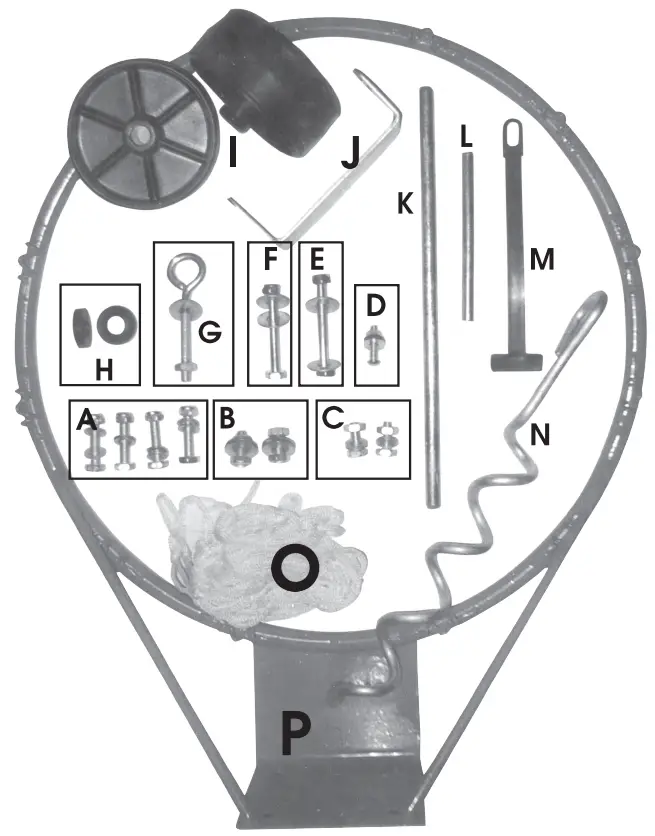HOMCOM A61 005 Basketball Hoop - Part