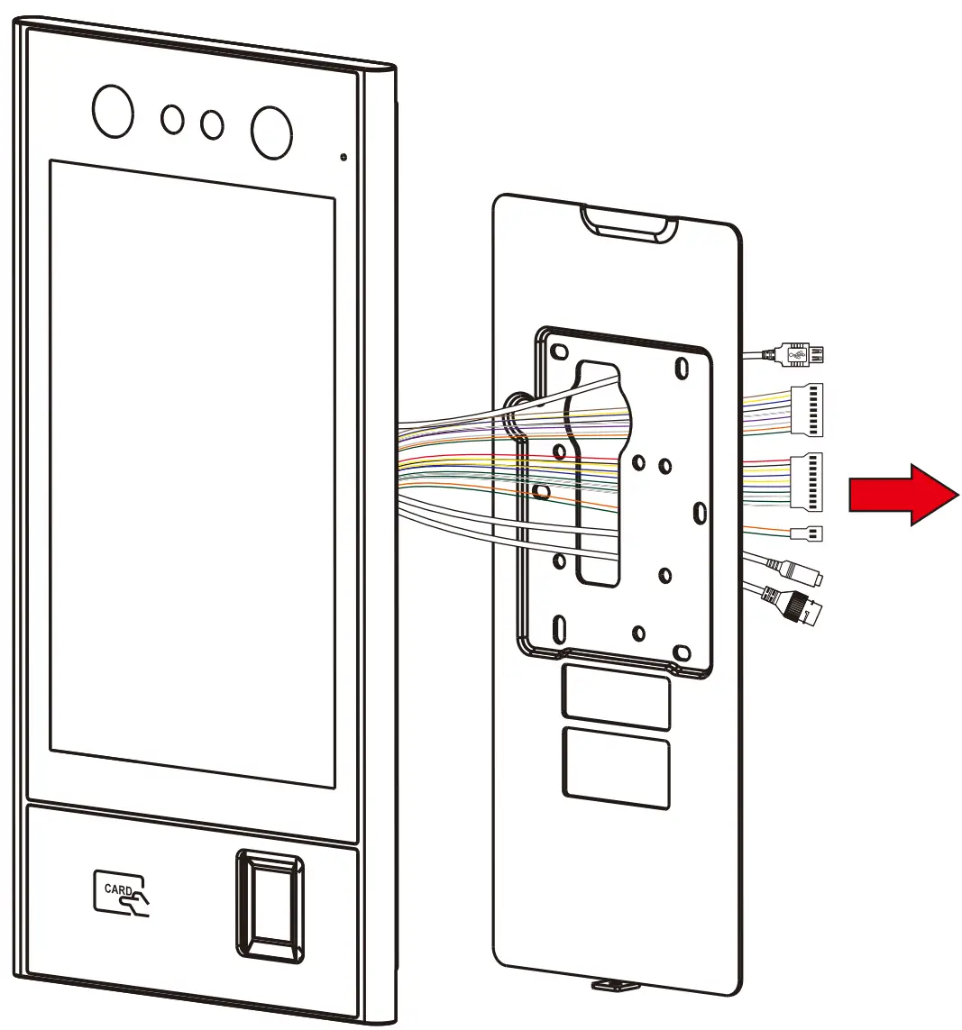 Installation on the wall