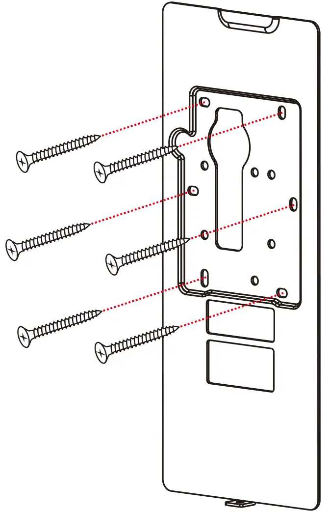 Installation on the wall