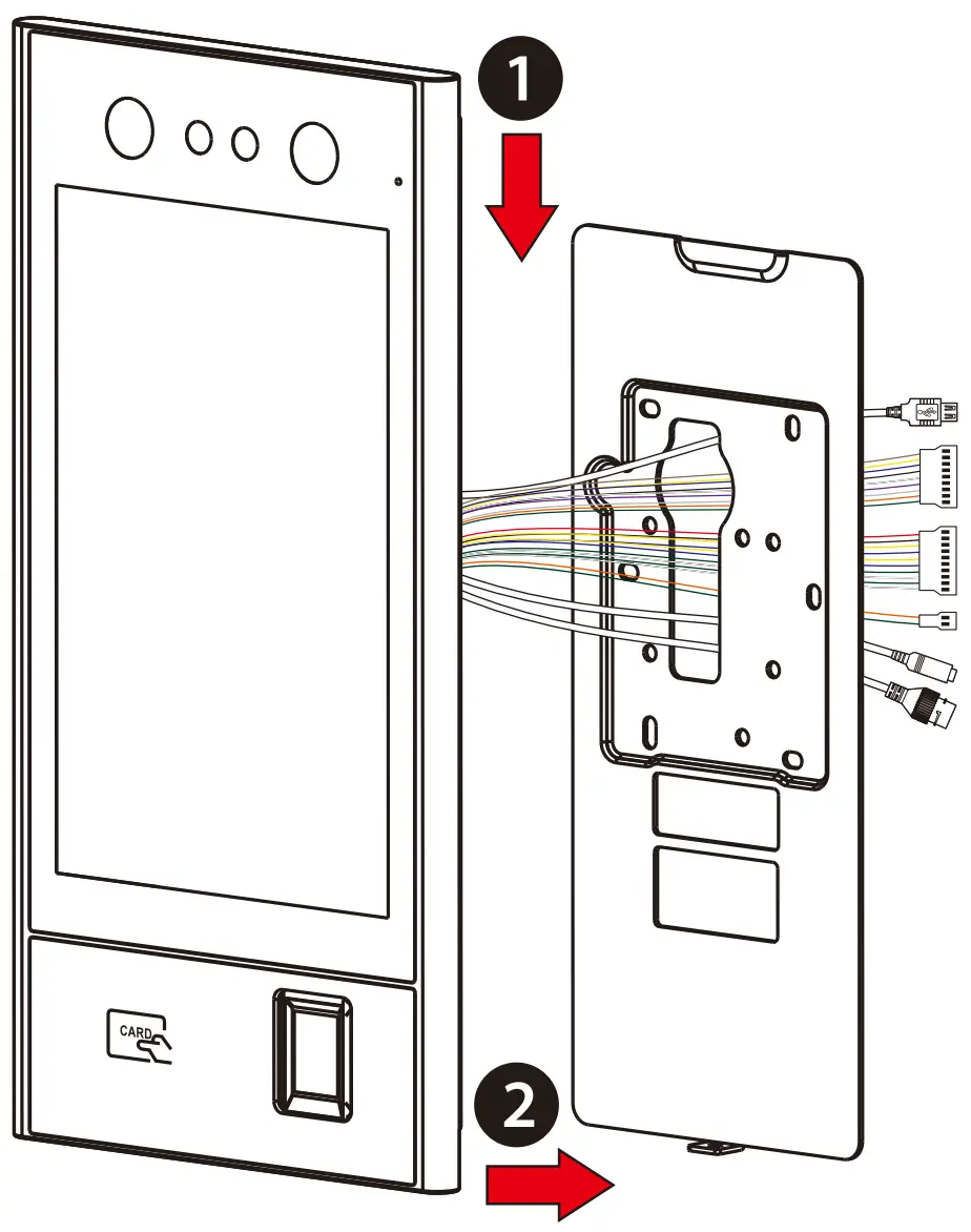 Installation on the wall