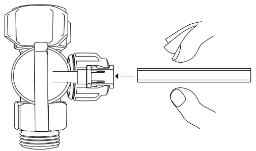 Puretec SPARQ H2 Instant Hot and Ambient Filtered Water Appliance - Fitting 1
