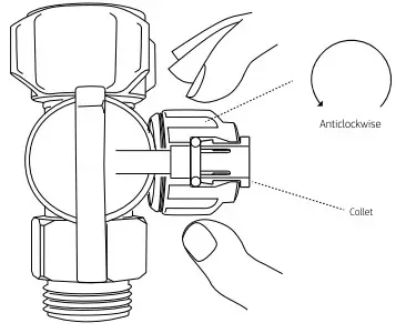 Puretec SPARQ H2 Instant Hot and Ambient Filtered Water Appliance - Fitting