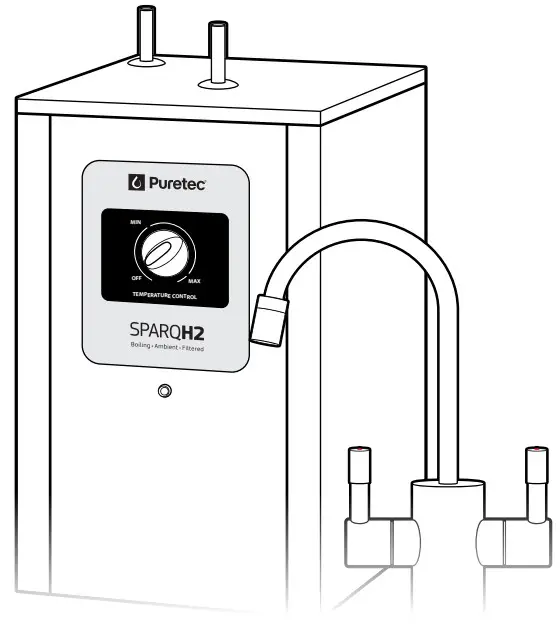 Puretec SPARQ H2 Instant Hot and Ambient Filtered Water Appliance