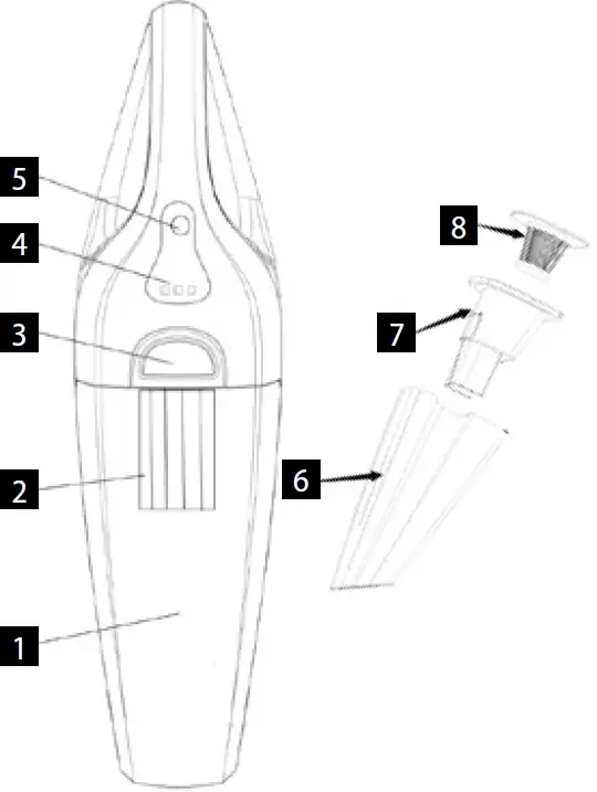 concept VP4350 Handheld Vacuum Black Bagless 01