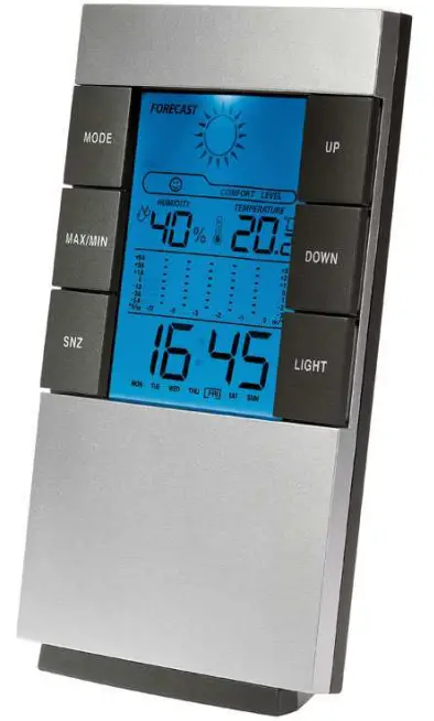 LIVOO SL207 Weather Multi Function LCD Clock
