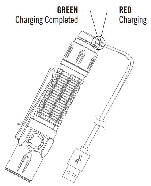 OLIGHT Warrior 3 S Flashlight - CHARGING