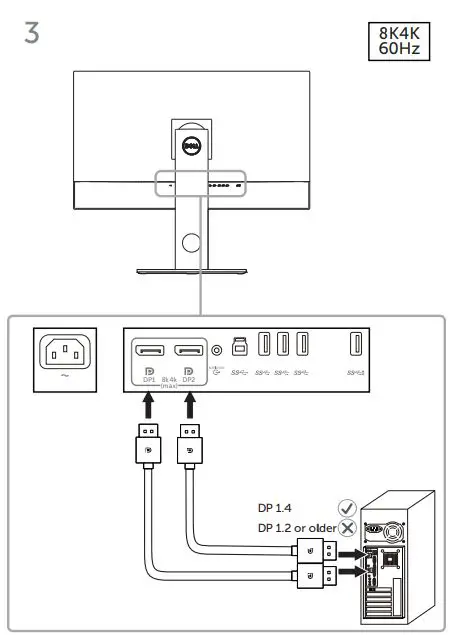 DELL UP3218K UltraSharp 8K Monitor User Guide - How to use