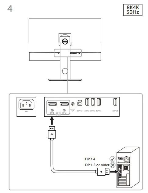 DELL UP3218K UltraSharp 8K Monitor User Guide - How to use