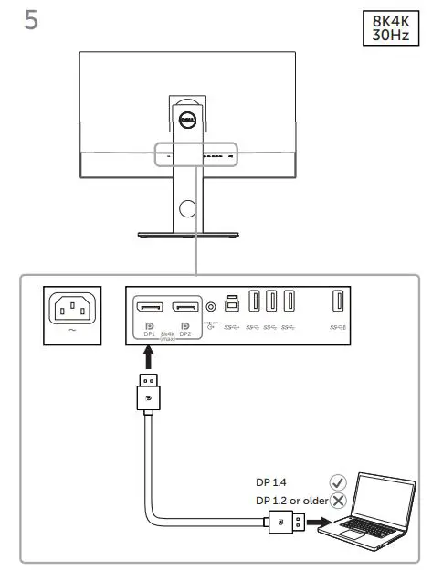 DELL UP3218K UltraSharp 8K Monitor User Guide - How to use