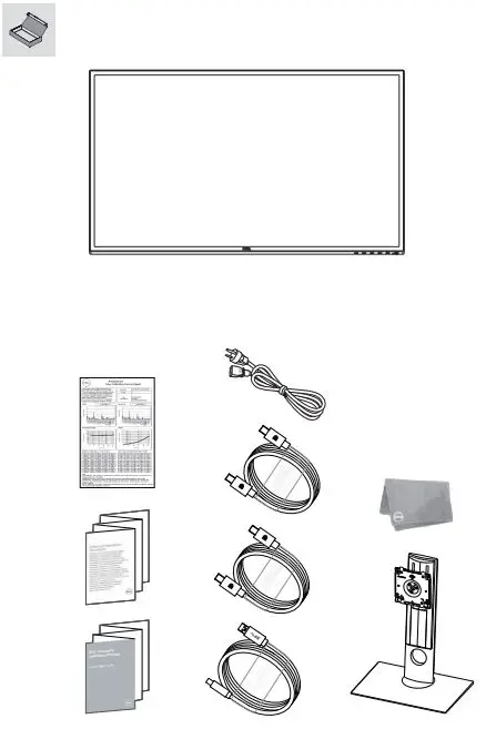 DELL UP3218K UltraSharp 8K Monitor User Guide - What's in the box