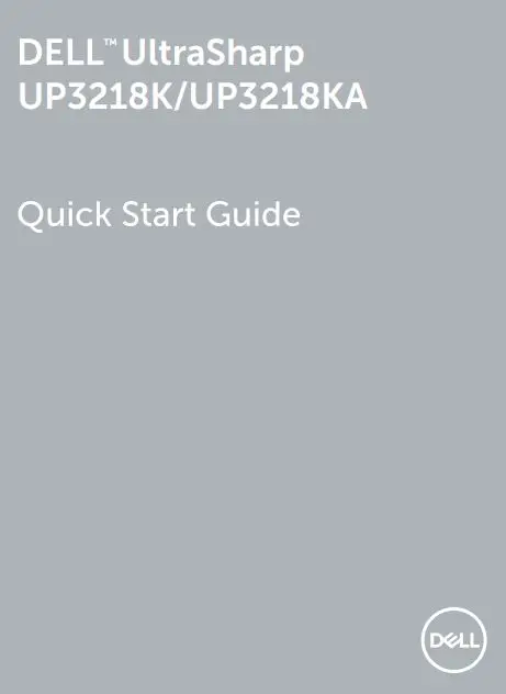 DELL UP3218K UltraSharp 8K Monitor User Guide