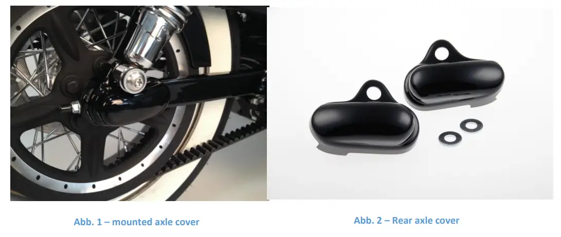 CULT WERK HD-SPO014 Rear Axle Covers for Harley Davidson Sportster - screw lock