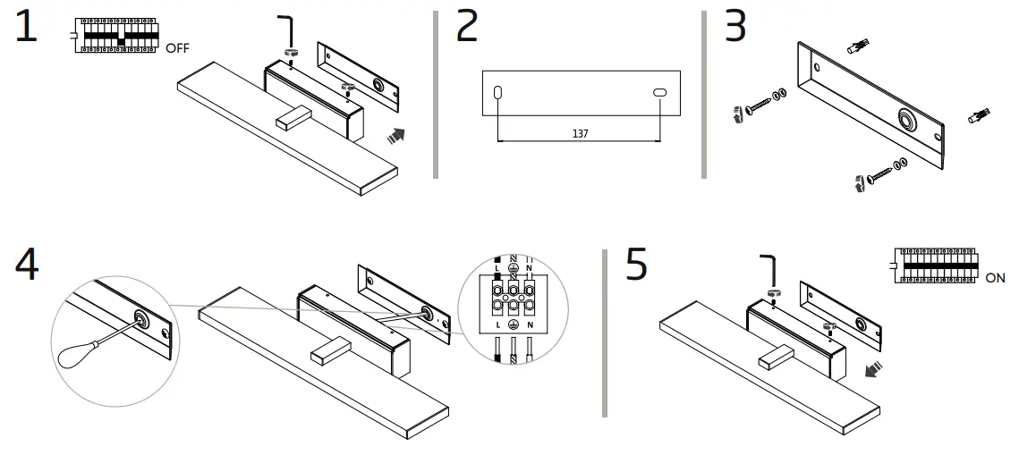 Nowodvorski LATH 8175 LED Wall Lamp - Figure 1