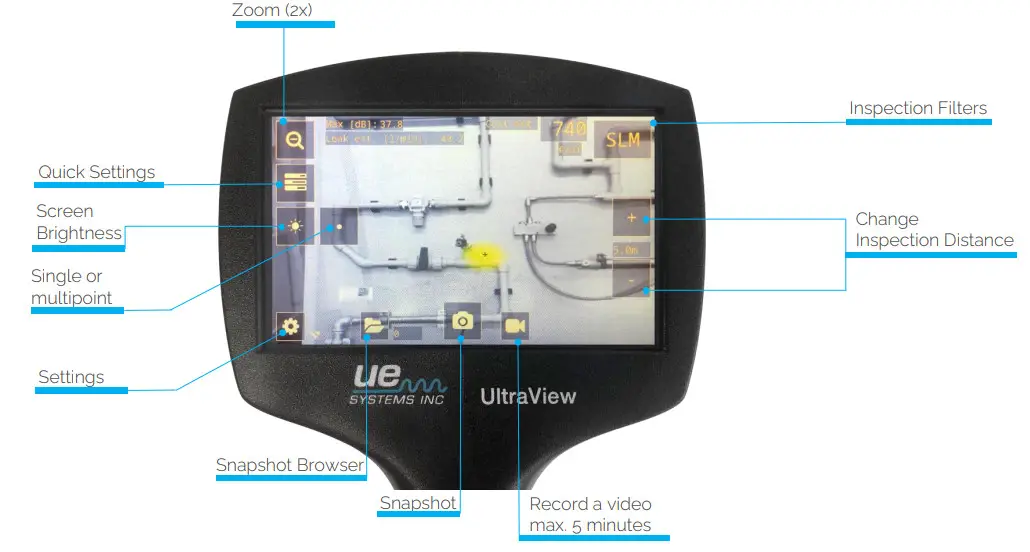 UE Systems UltraView Ultrasonic Air and Gas Leak Detection Camera - parts 4