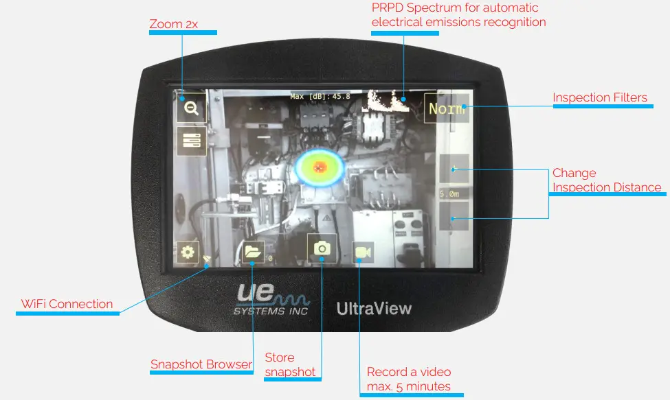 UE Systems UltraView Ultrasonic Air and Gas Leak Detection Camera - parts 6