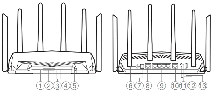 ASUS TUF-AX6000 Dual Band WiFi Router -