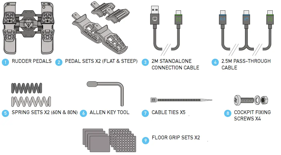 TURTLE-BEACH-Velocityone -Universal-Rudder-Pedal-Controls-FIG-1