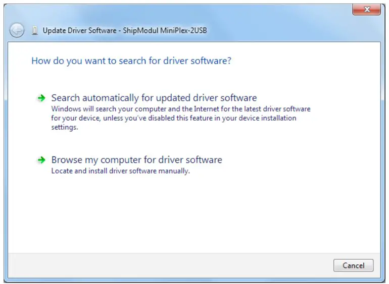 ShipModul USB enabled MiniPlex with Computer - Installation start 2