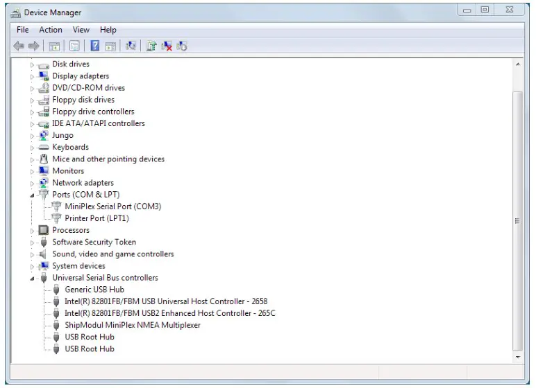 ShipModul USB enabled MiniPlex with Computer - Installation start 9