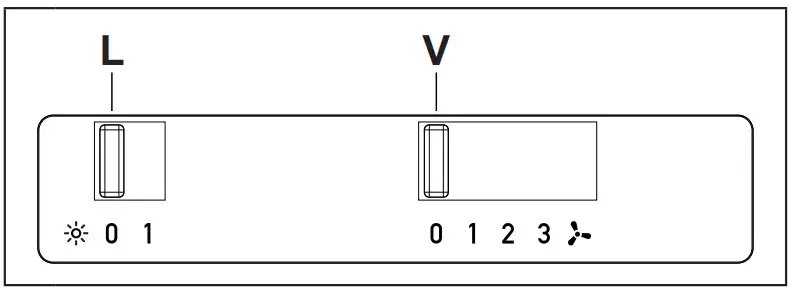 smeg KI52E3 Cooker Hood - CONTROLS