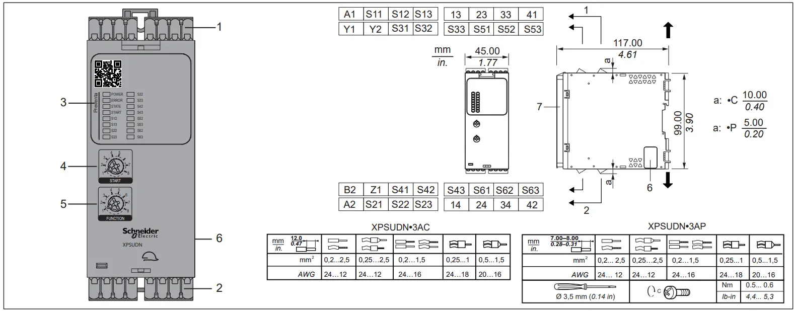 Schneider Electric XPSUDN Preventa p3Ap Safety Module - Device Overview