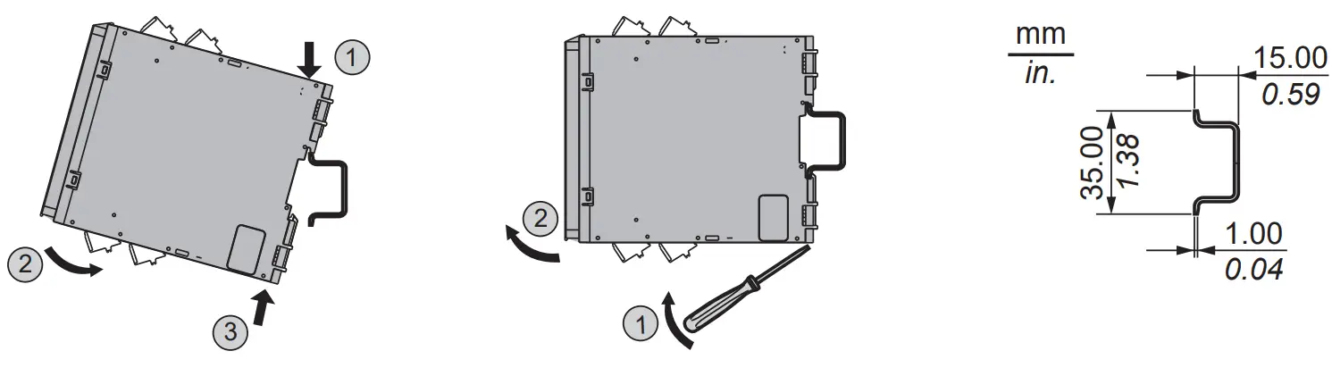 Schneider Electric XPSUDN Preventa p3Ap Safety Module - Mounting 1