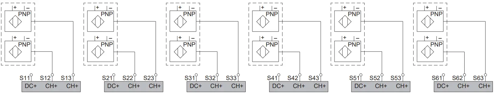 Schneider Electric XPSUDN Preventa p3Ap Safety Module - Wiring Examples 2