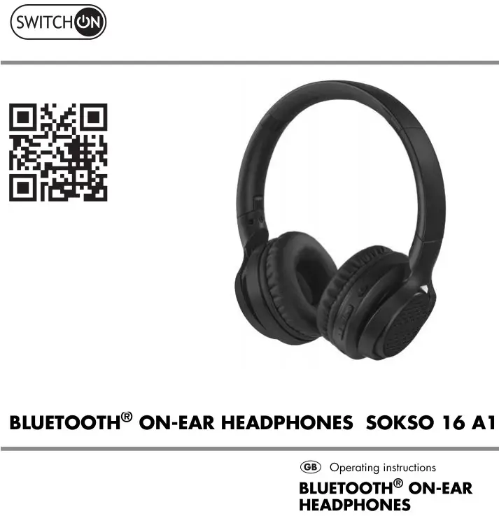 SOKSO Sound On Ear headphones User Manual