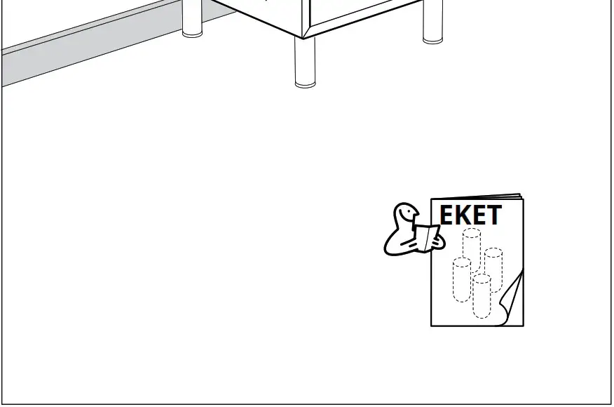 IKEA AA 1914535 7 101 EKET 1 Drawers Cabinet - Product Overview 25