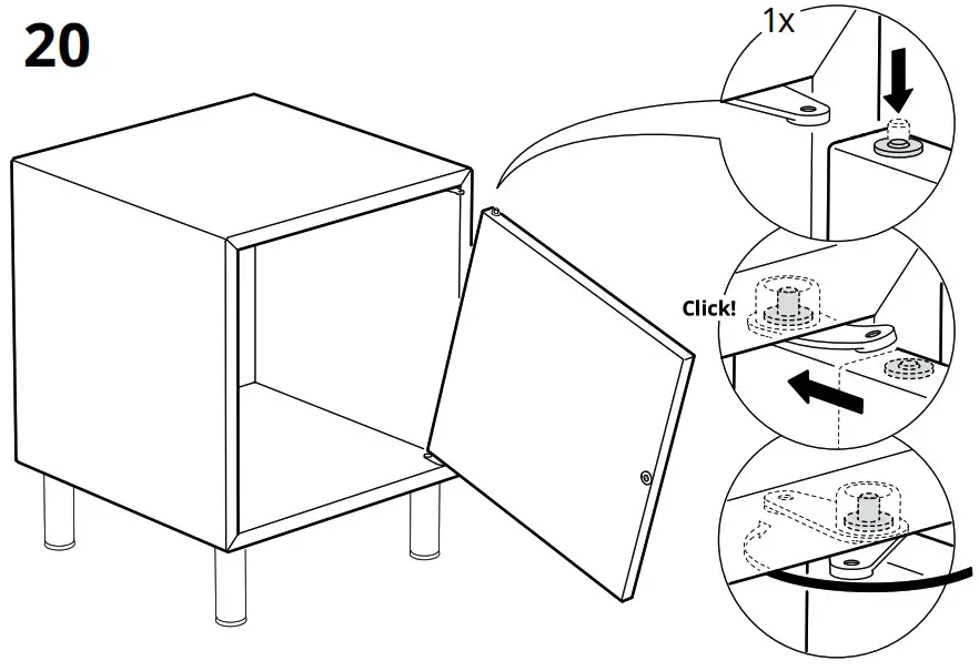 IKEA AA 1914535 7 101 EKET 1 Drawers Cabinet - Product Overview 35