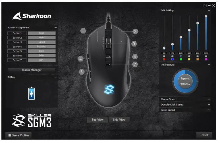 Sharkoon SKILLER SGM3 Wireless Gaming Mouse - Software 2
