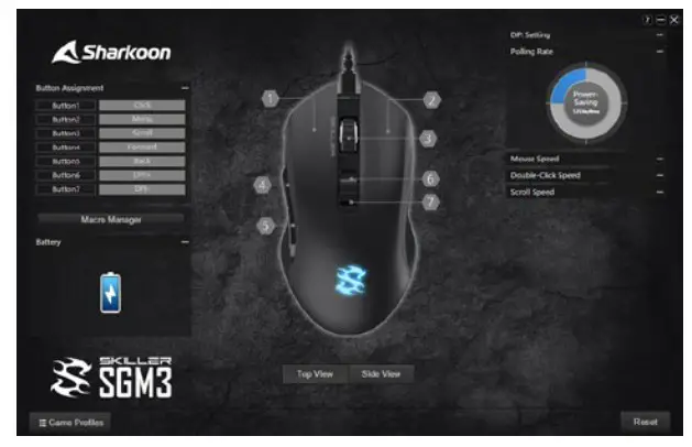 Sharkoon SKILLER SGM3 Wireless Gaming Mouse - changing1