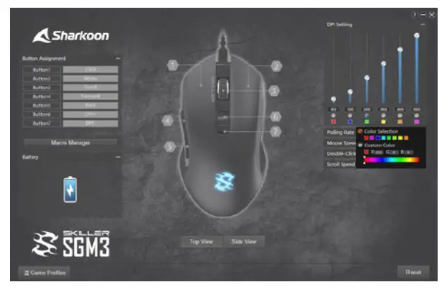 Sharkoon SKILLER SGM3 Wireless Gaming Mouse - mouse2