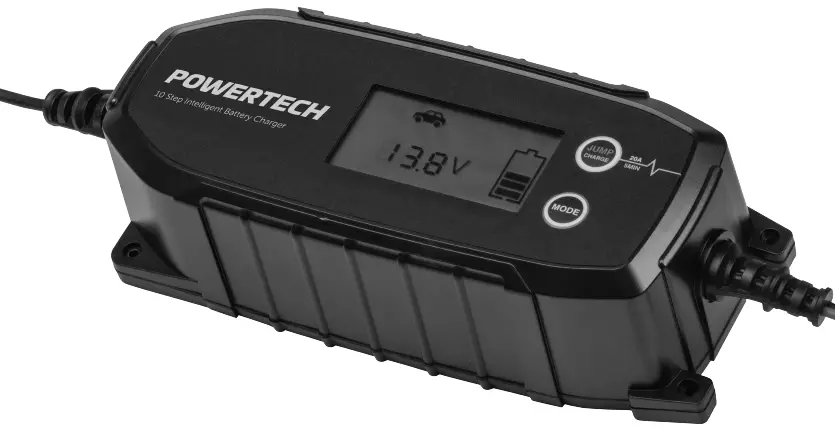 POWERTECH MB3910 10 Step Intelligent Lead Acid and Lithium Battery Charger