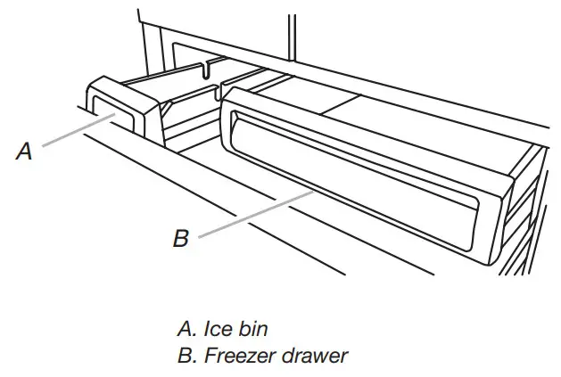 KitchenAid W11511883B Bottom-Mount Built-In Refrigerator - bin