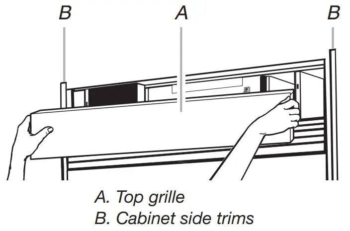 KitchenAid W11511883B Bottom-Mount Built-In Refrigerator - grille