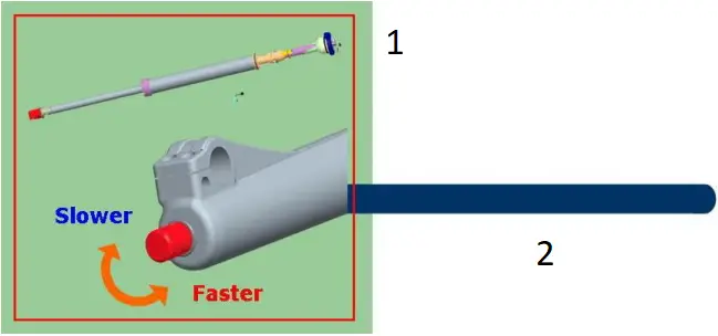 300 Air Spinner - Rebound Adjust